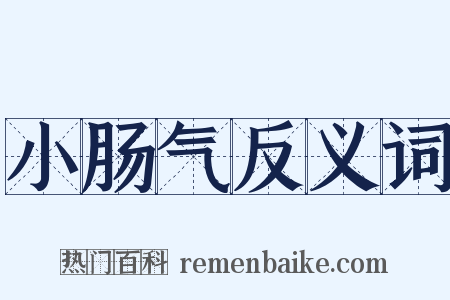 小肠气反义词是什么意思的图片